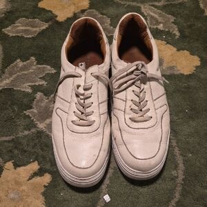 Classic White Leather Men's Sneakers